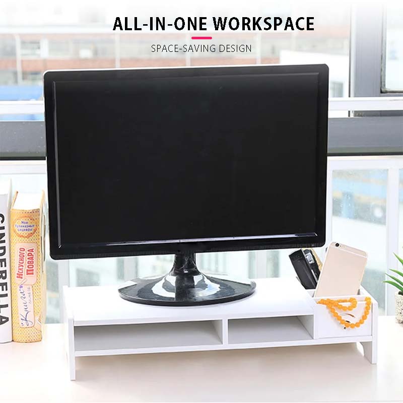 𝗘𝗥𝗚𝗢𝗡𝗢𝗠𝗜𝗖 𝗥𝗜𝗦𝗘𝗥 》 Monitor Screen Riser Stand Desktop Computer Screen ...