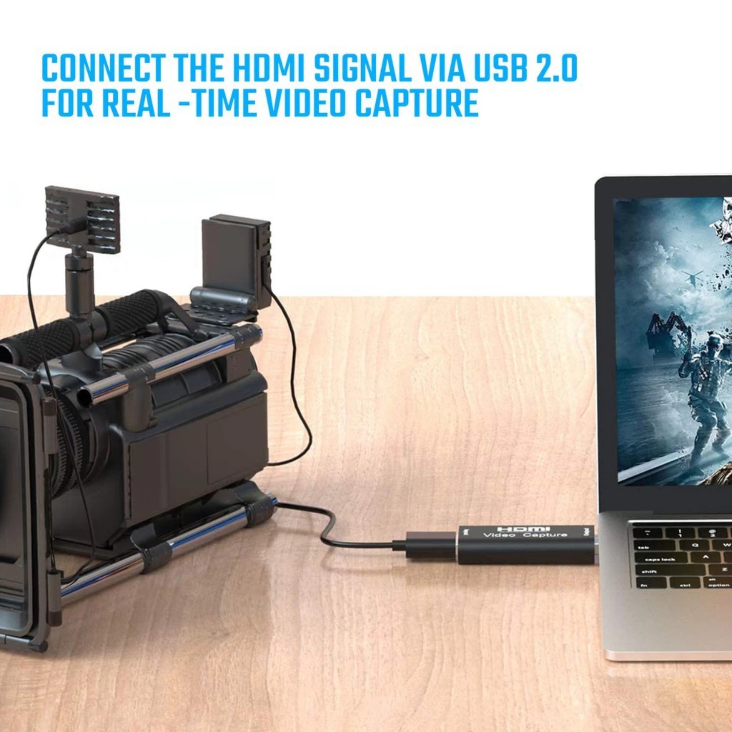 HDMI Capture Card 4K Input 1080p Output USB Audio Video Record via DSLR ...