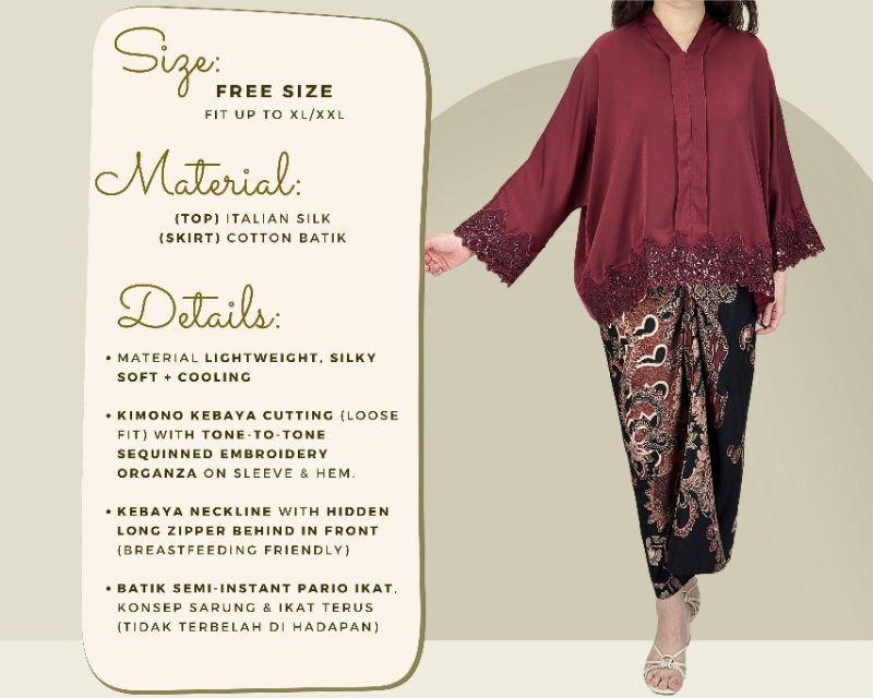 SOUL Organza Kebaya Set in Paradise main image 1