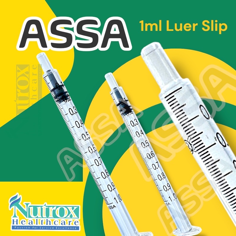 ASSA Luer Slip 1ml Sterile Syringe (Box of 100’s) | Shopee Malaysia