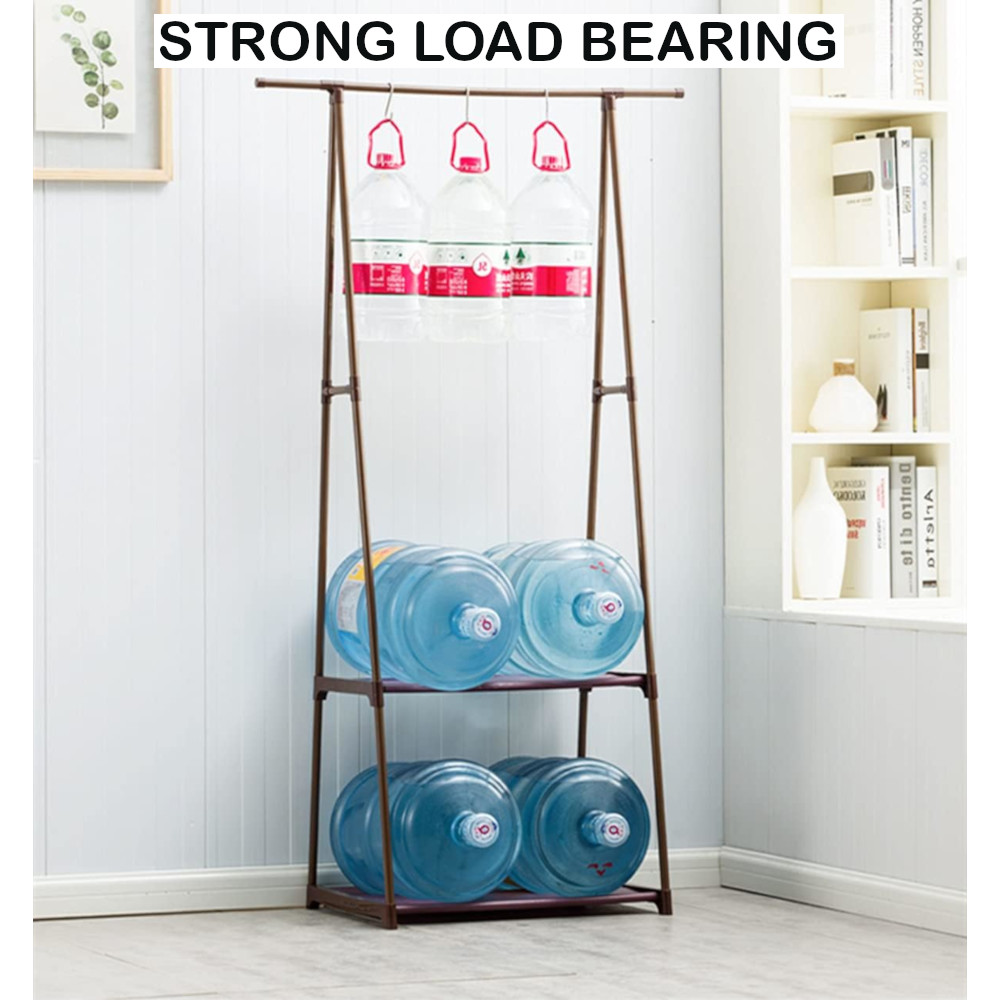 Garment Rack Wheel Triangle Hang Clothes Coat Shoes Simple Rak Besi ...