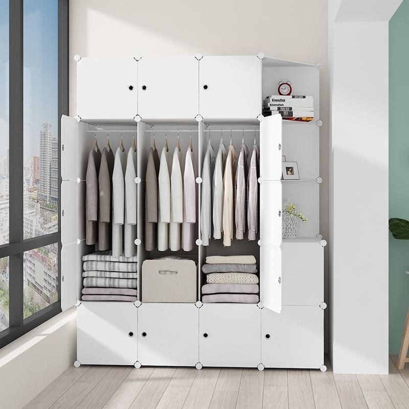 Wardrobe Almari Baju Rak Baju Clothes Storage Rack Cabinet 6-12Cube ...