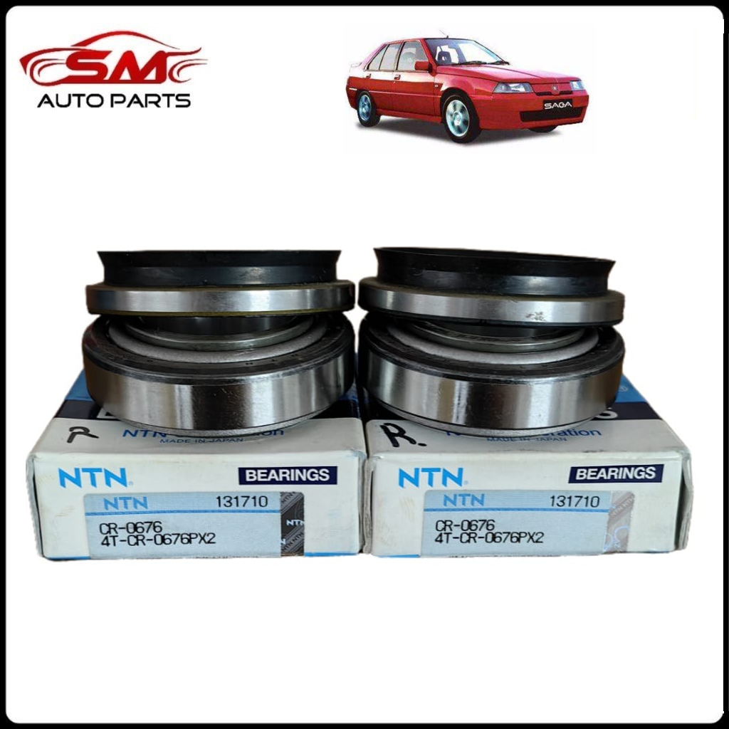 Saga 12v / Iswara Rear Wheel Bearing Set NTN ( 2 Bearing + 2 Oil Seal ...