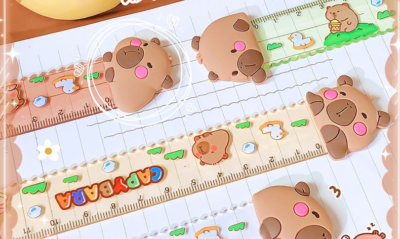Capybara Sanrio Labubu Pembaris Comel Capybara Ruler Labubu Ruler ...