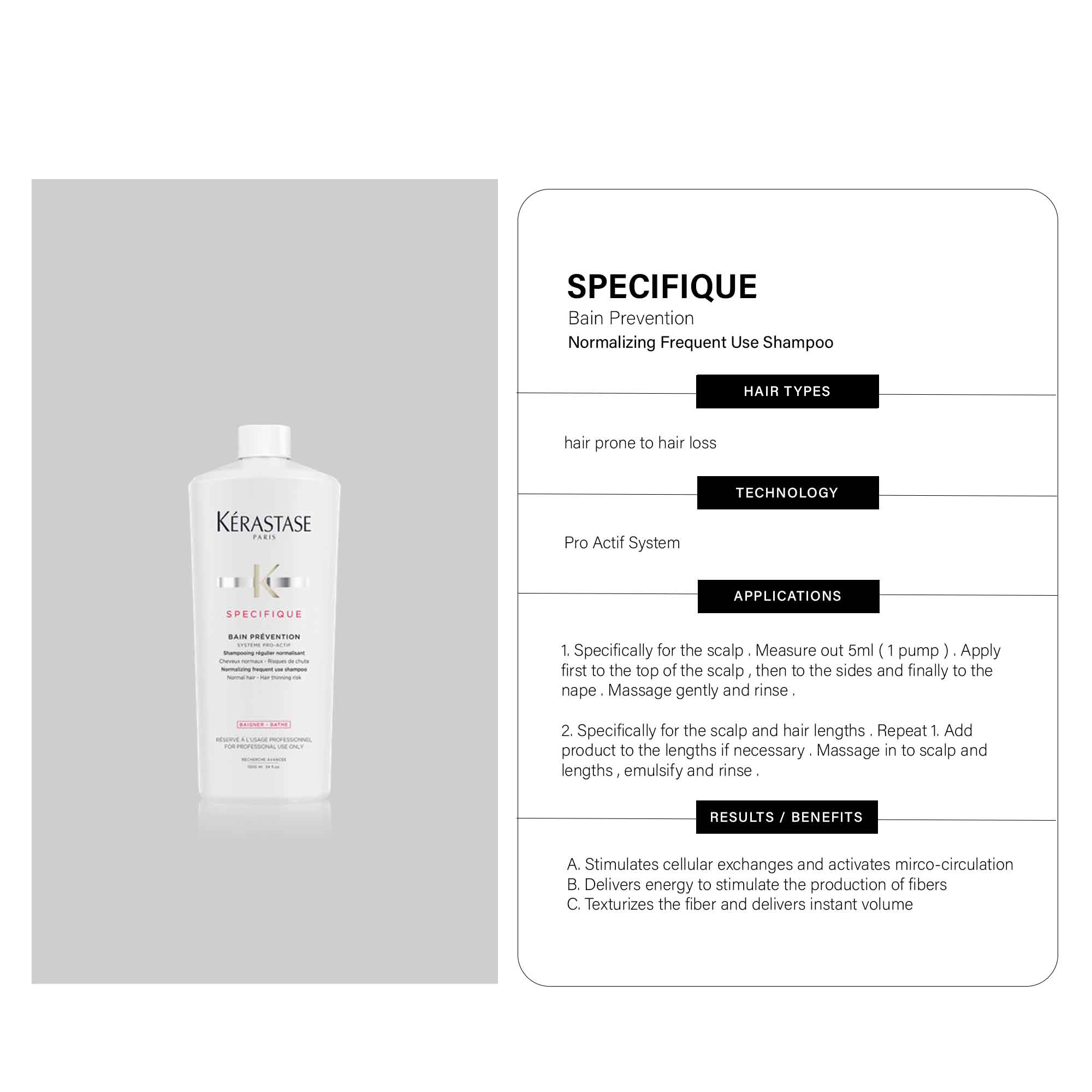 Kerastase Specifique Bain Prevention Shampoo 1000ml ( For Anti