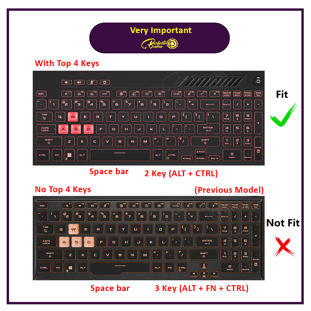 Keyboard Protector For ASUS TUF A15 2024 2023 2022 F15 F16 F17 Model ...