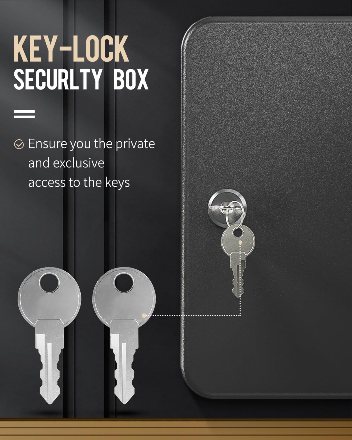 Key Box Password Lock Metal Keys Holder Safety Storage Wall Mounted ...
