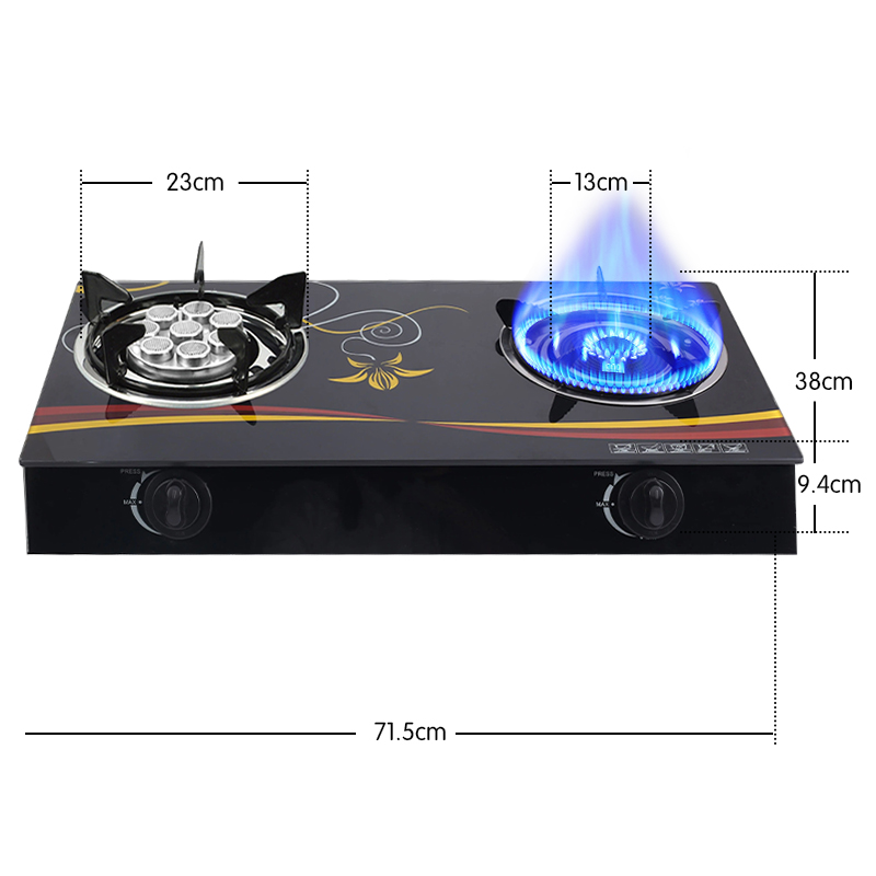 🔥Ready Stock🔥Auto Ignition Infrared Gas Cooker Propane LPG Hob 2 Burner ...