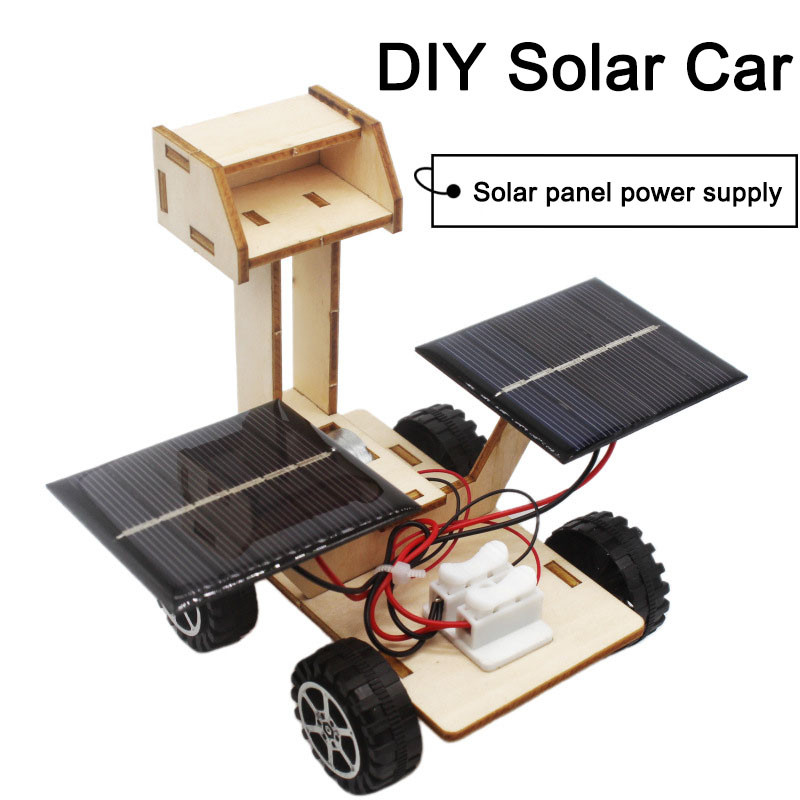 DIY Solar Car Stem Toy Science Educational Toy Set Mini Solar Powered ...