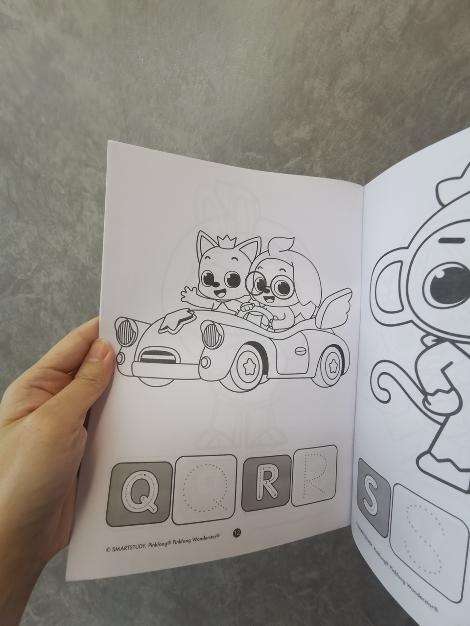 PinkFong Hoogi 2 in 1 Kid Writing Learning ABC & Colouring Book Cartoon ...