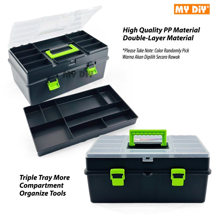 READY STOCK !!! 10 Inch 14 Inch or 15 Inch Quality Plastic Tool box ...