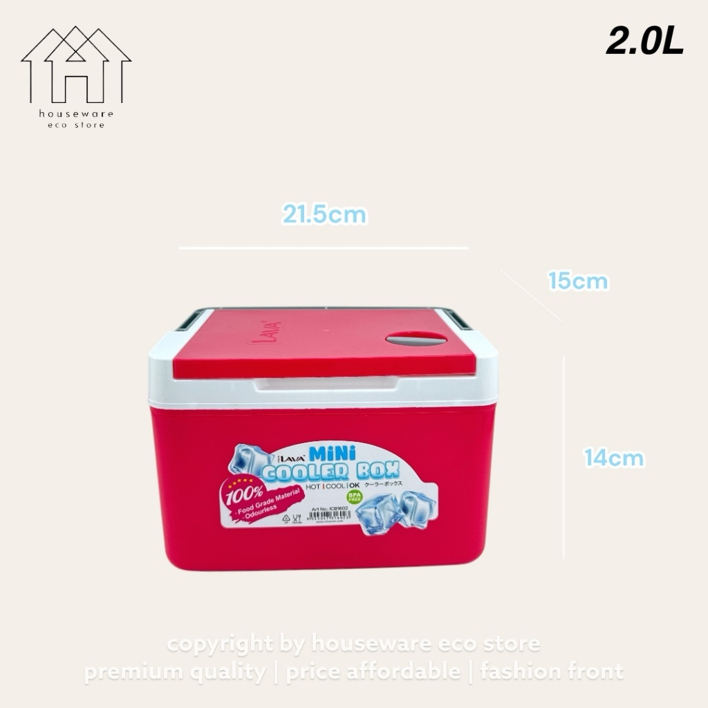 (2L & 5L) Lava Mini Ice Bucket | Mini Cooler box Ice Box | Picnic box ...