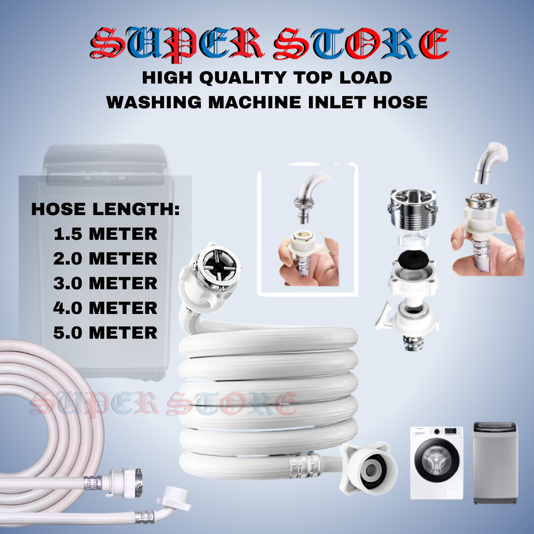 Top Load Washing Machine Inlet Hose Paip Masuk Air Mesin Basuh (1.5 ...