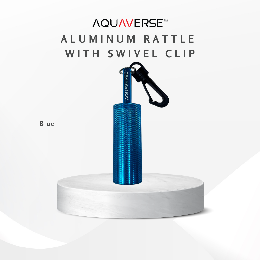 AQUAVERSE Aluminum Tank Rattle Shaker Bell with Swivel Clip for Scuba ...