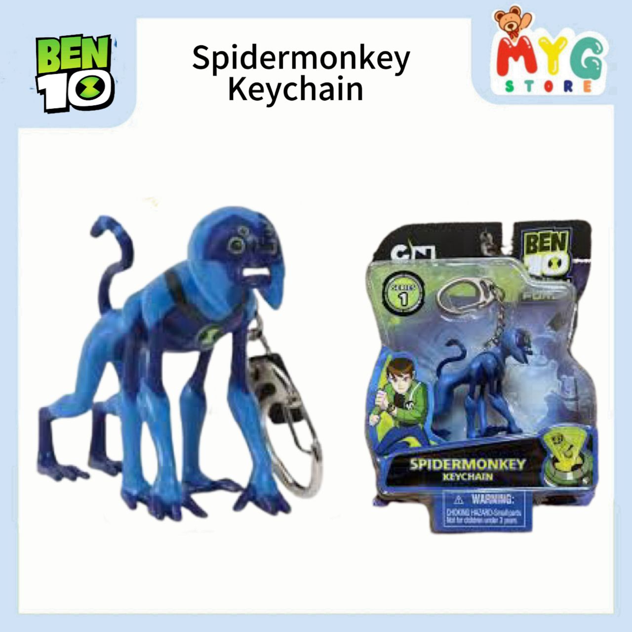 Spidermonkey Keychain 1596 # 015967 Ben 10 Omniverse Figure Cartoon ...