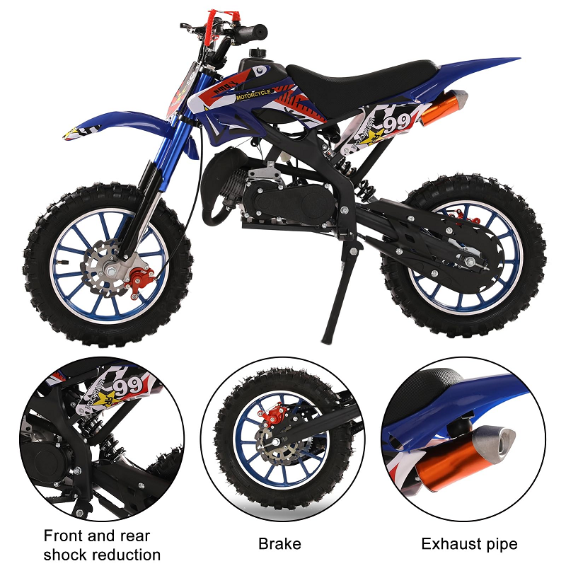 Kids Mini Motorcycle 49CC 2-Stroke Off-Road Motorcycle Pocket Small ...