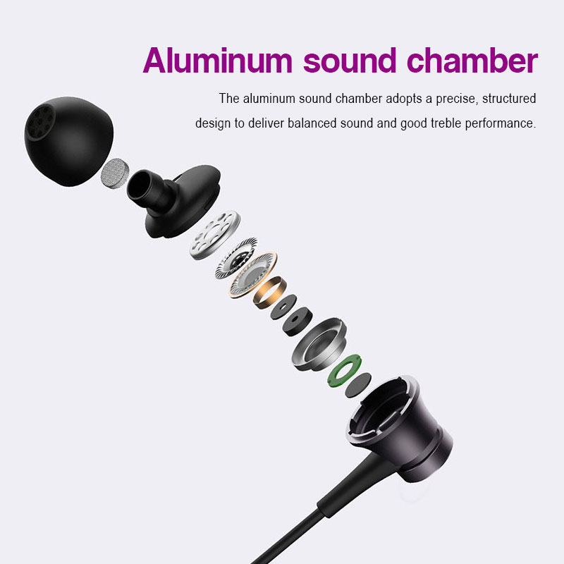 Xiaomi Single Dynamic Earphone In-ear 3.5mm Wire Control Build-in Mic ...