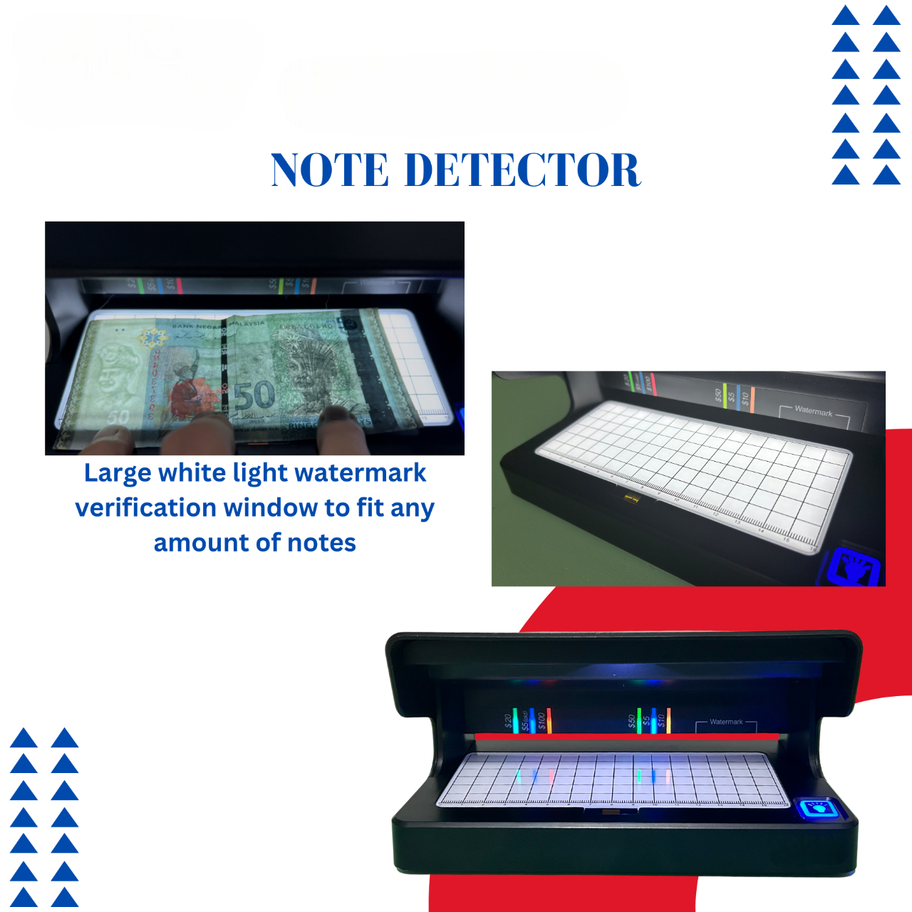Heavy Duty Bank Money UV Detector | Fake Note Detector Note Detector ...