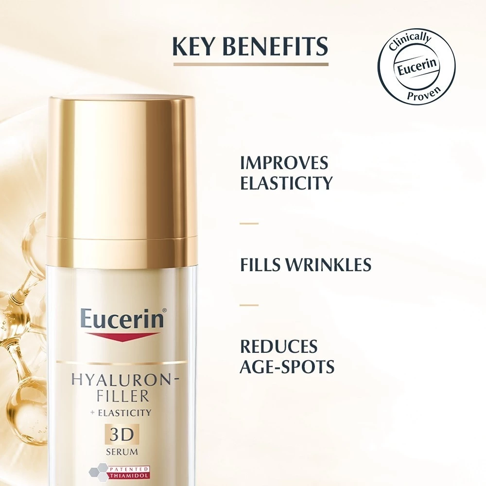 Eucerin Hyaluron-Filler + Elasticity Nachtcreme – Für Reife Haut, Stärkt Elastizität