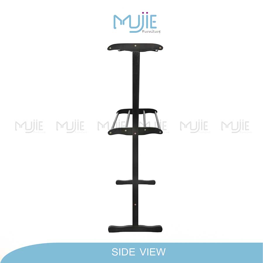MUJiE Solid Wood Double Towel Rack/Rak Tuala Kayu | Penyidai Sejadah ...