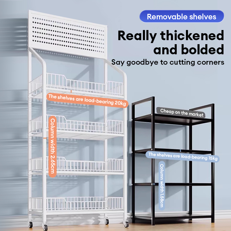 Mobile Snack Storage Rack Store Small Food And Beverage Display Rack ...