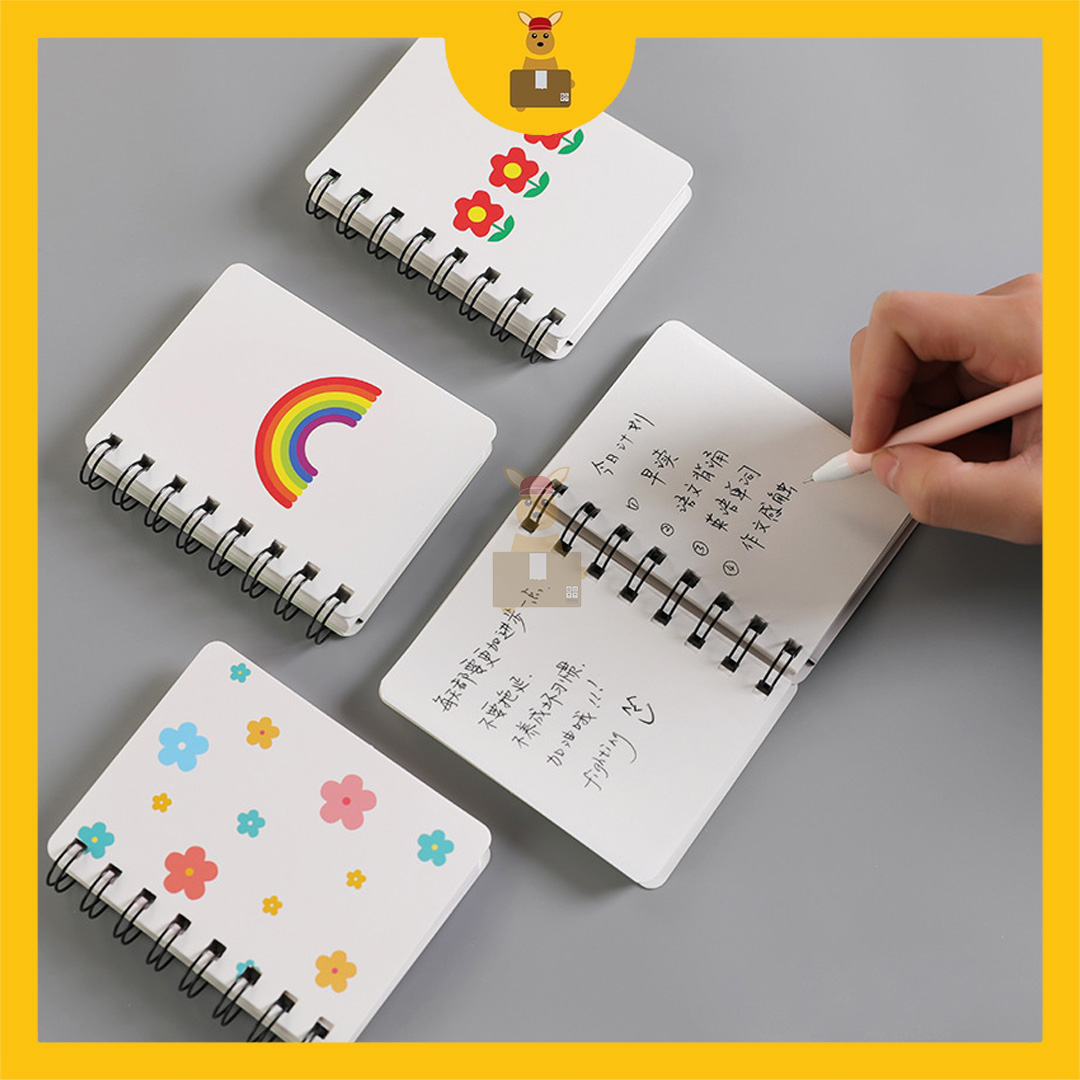 A7 Small Note Book Mini Ring Notepad Mini Cute Spiral Notebook Ins ...