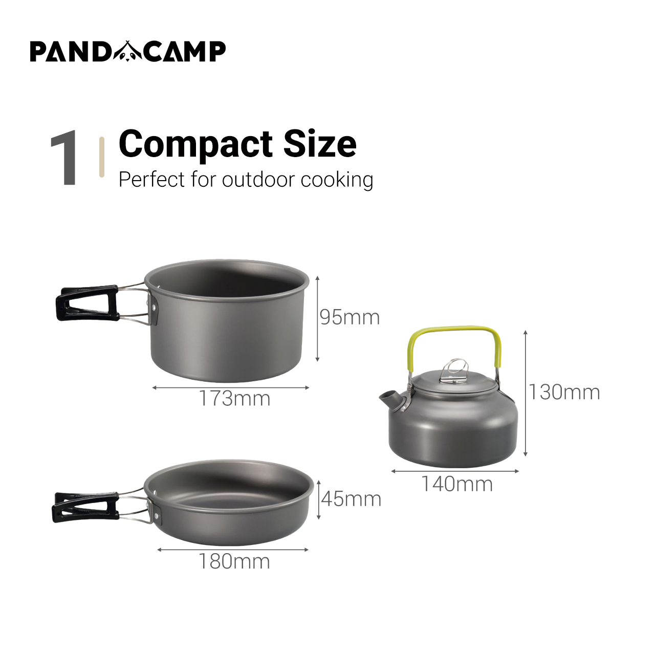 Camping Cookware Kit Cooking Set Periuk Masak Outdoor Picnic Kettle Pot ...