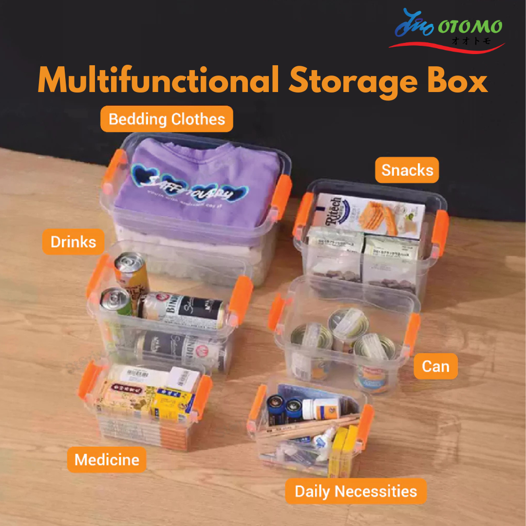 Kotak Simpanan Lutsinar Besar / Clear Storage Box Plastik Dengan ...
