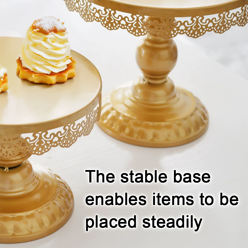20/25/30CM Metal Iron Cake Stand Round Pedestal Dessert Holder Display ...