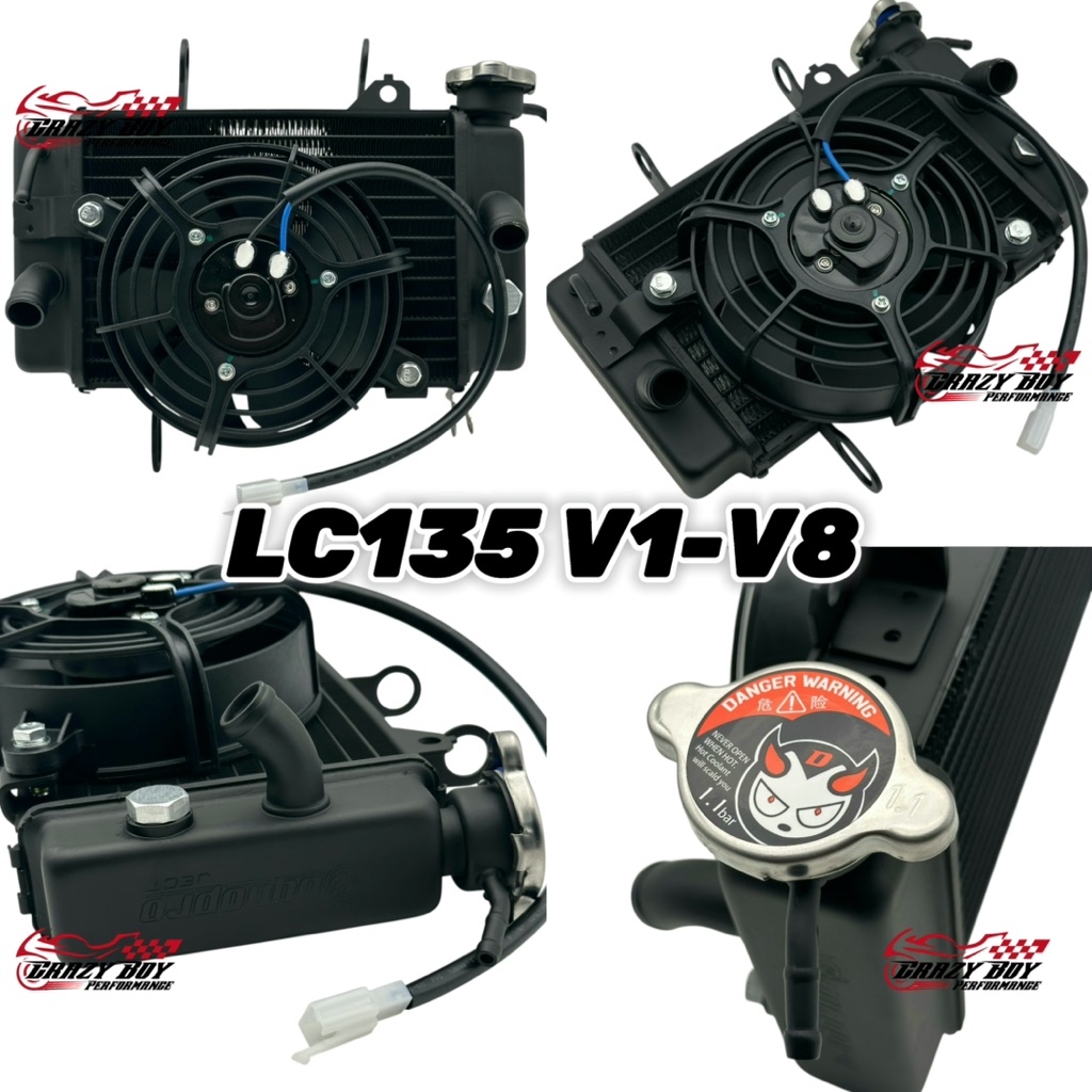 DYNOPRO RACING RADIATOR 600ML SIAP KIPAS BESAR Y15ZR LC135 V1-V8 Y16ZR ...