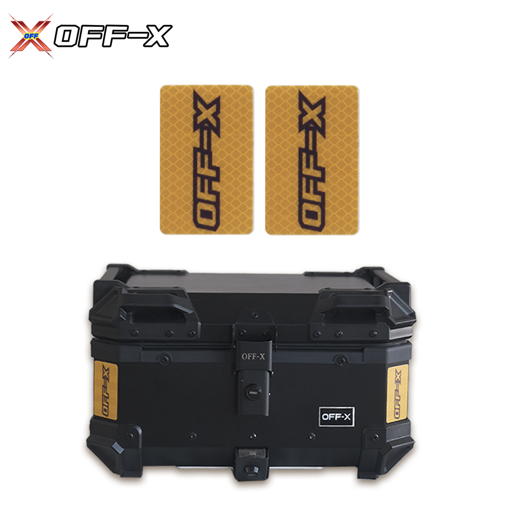 OFF-X Reflector Motor Box Sticker Emblem - Yellow / White / Black ...