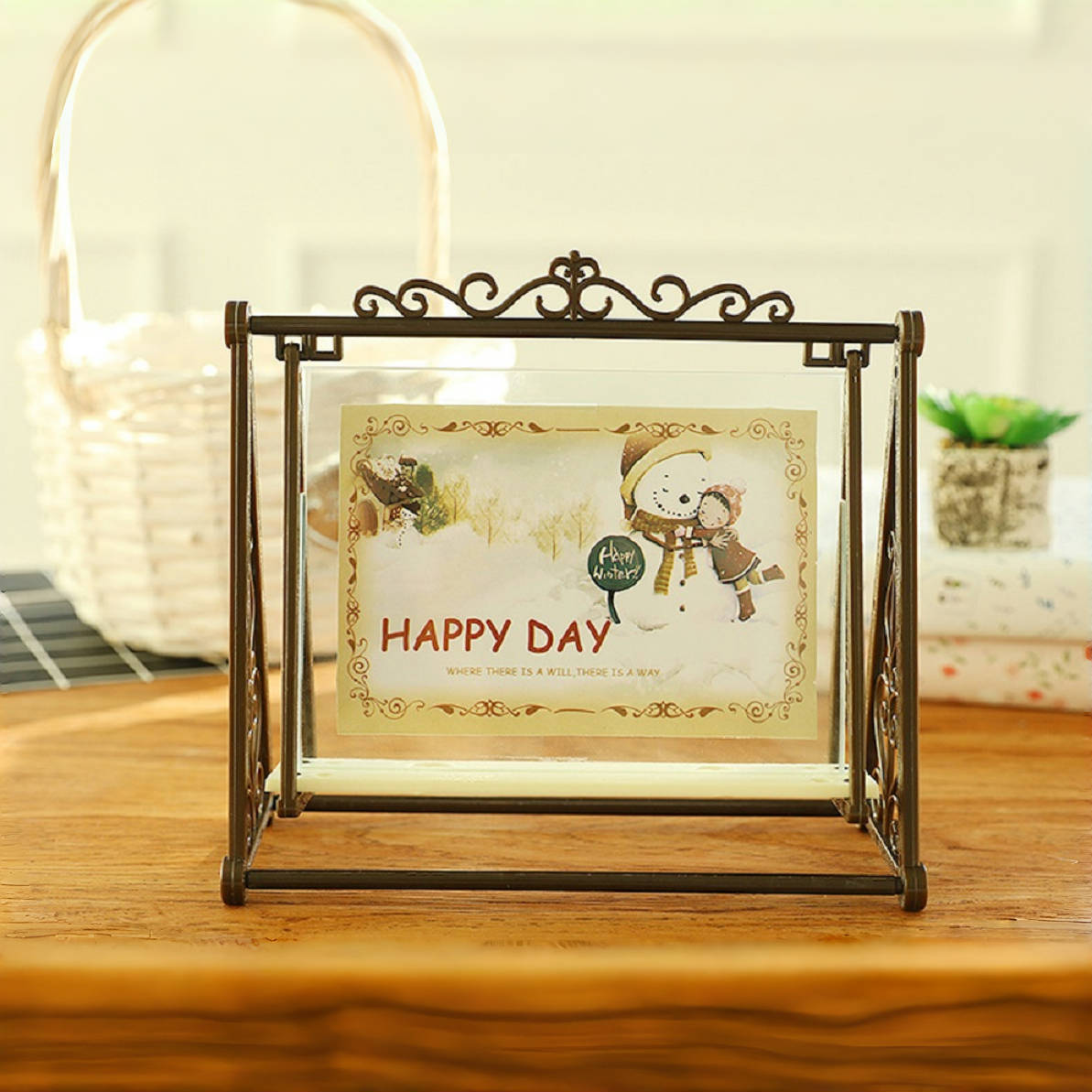Creative Love Swing Photo Frame 3R Bingkai Foto Unik Comel Cute Decor ...