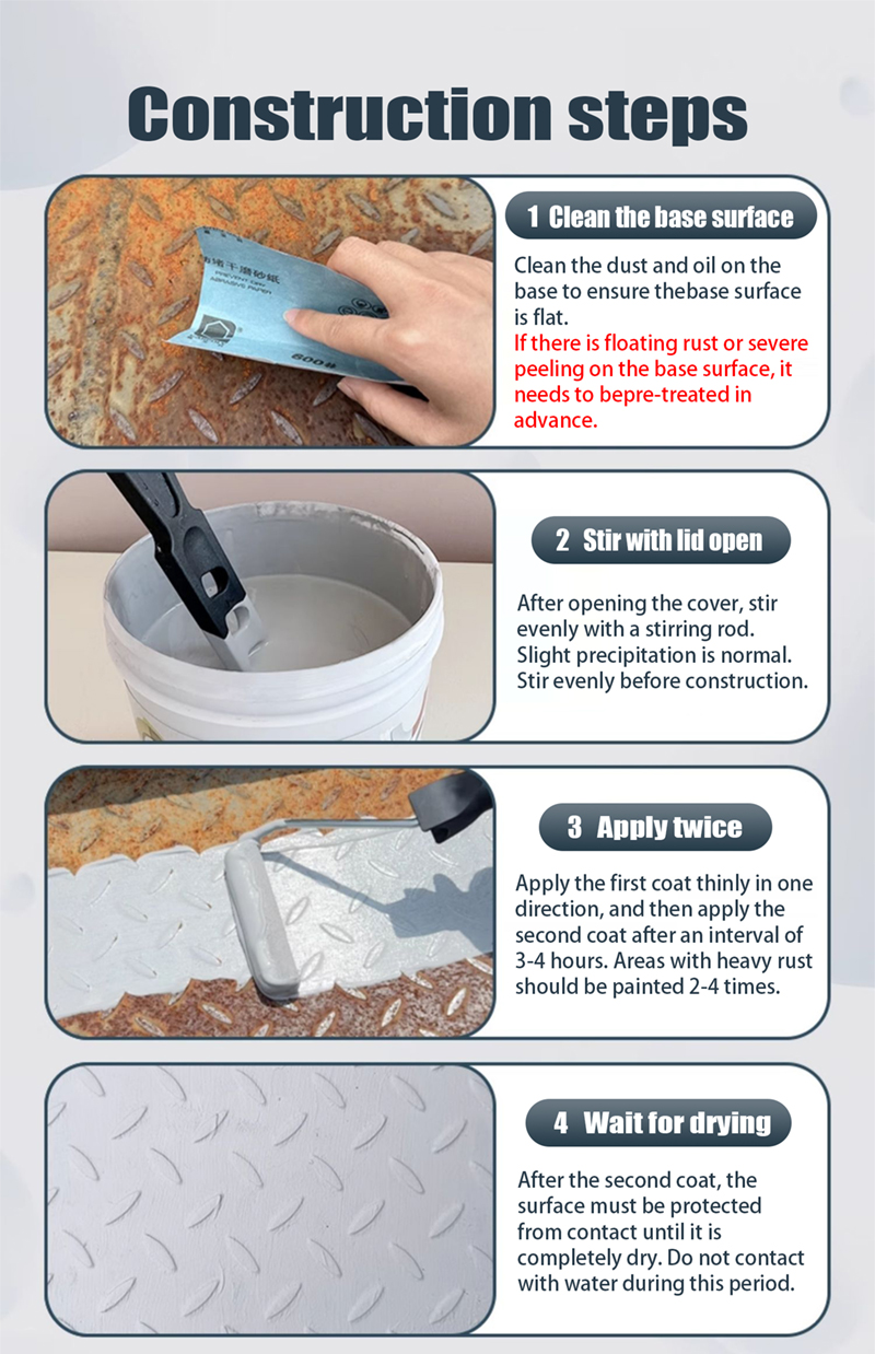 Anti Rust Paint for Metal cat besi anti karat turning the rusty surface ...
