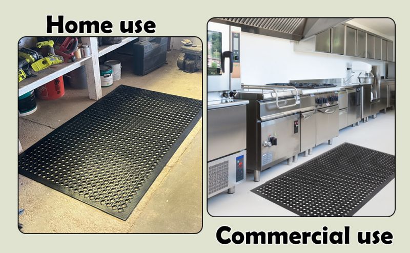 Thick Anti-Slip Rubber Anti-Fatigue Kitchen Floor Mat 3x5 Feet Pelapik ...