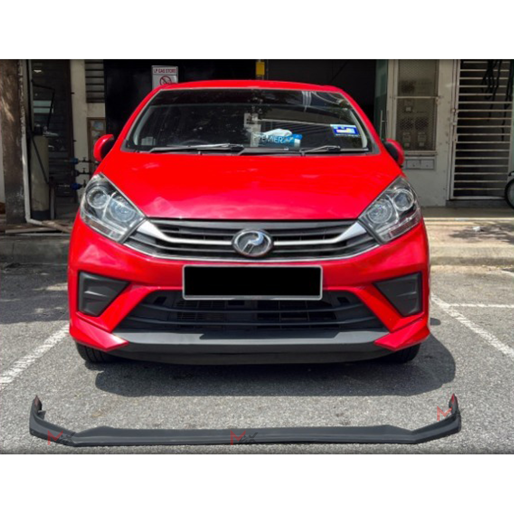 PERODUA AXIA 2020 R DESIGN V2 STYLE FRONT V LIP BUMPER LIP WITH PAINT ...