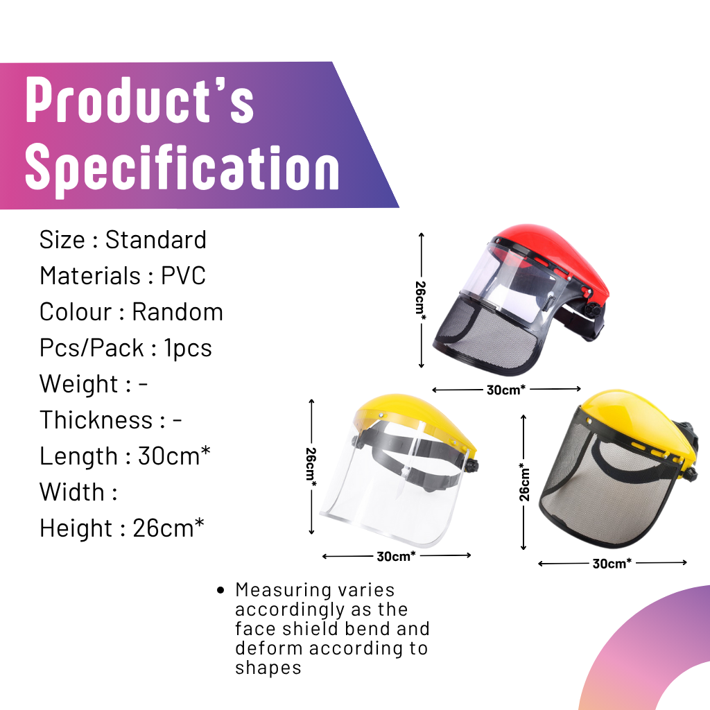 Gesichtsschutz Für Gartenarbeit - Verstellbarer Full Face Schutz Mit Mesh