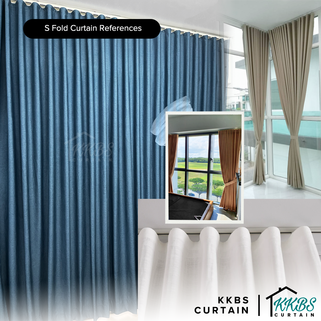 KKBS CURTAIN Verody Heavy Duty S Track/Ripple Fold Curtain Railing ...