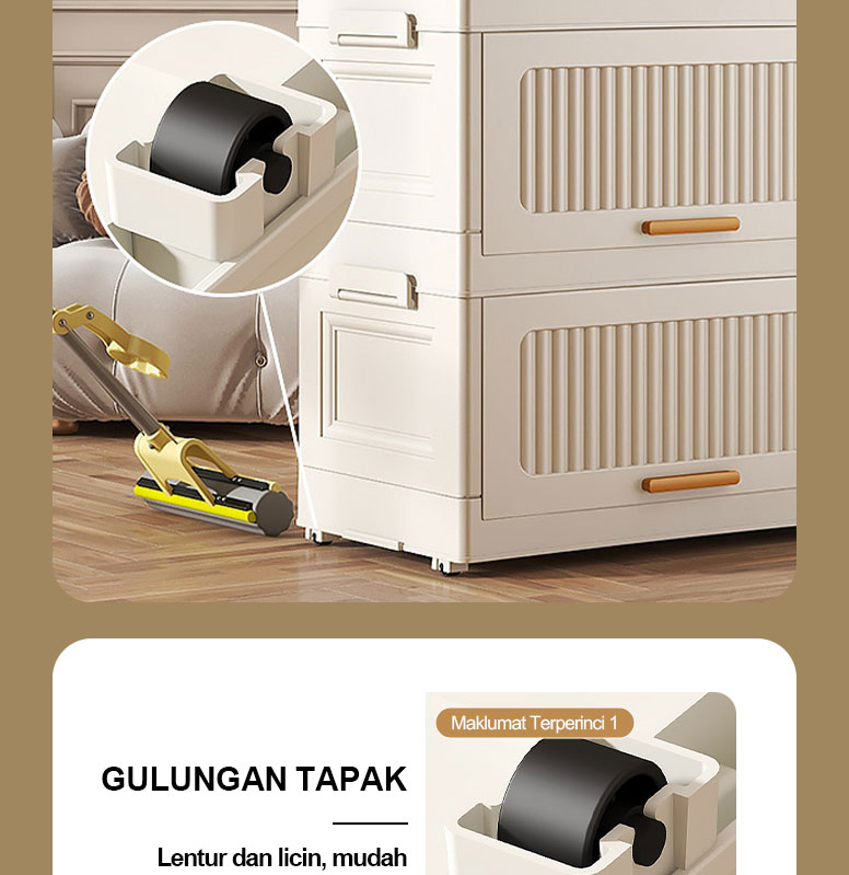 Pintu Cabinet Dapur 2/3/4/5/6 Layers Storage Foldable Transparent Box ...