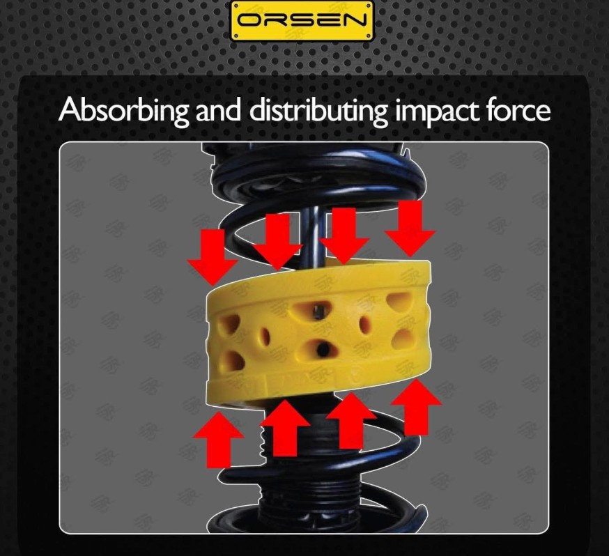 Orsen Yellow Universal Silicone Coil Spring Buffer Proton Perodua ...