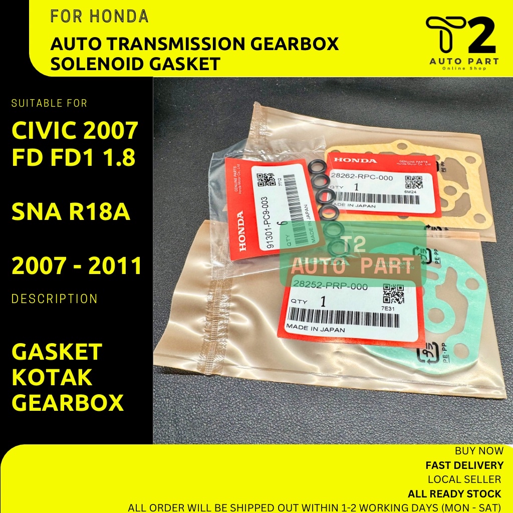 T2 HONDA CIVIC 2007 FD FD1 1.8 SNA AUTO TRANSMISSION GEARBOX SOLENOID ...