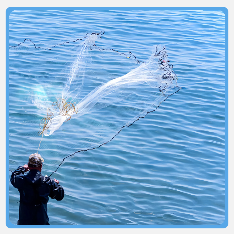 Hand Casting Fish Net Jaring Ikan Frisbee Fishing Net Bubu Ikan Nylon ...