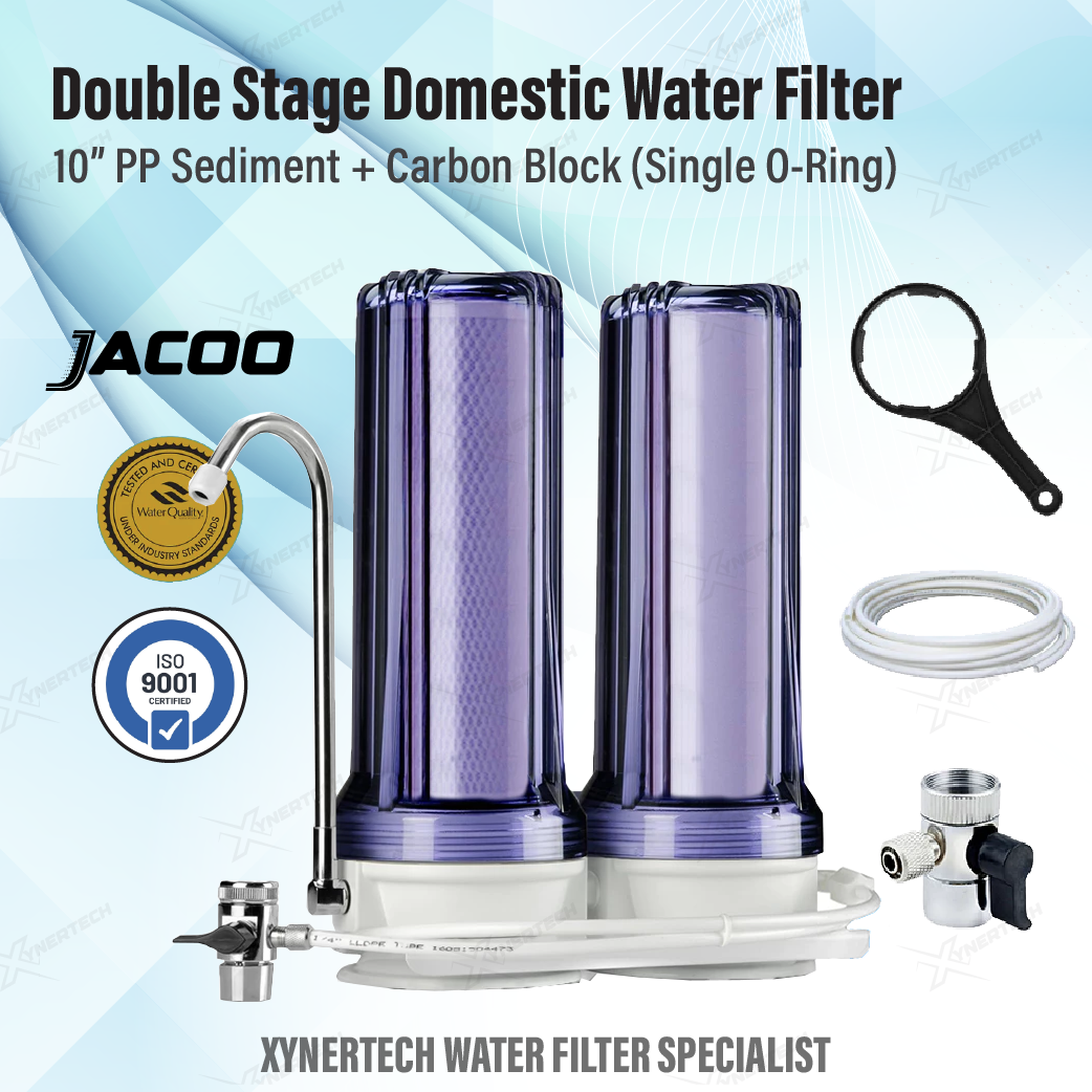 JACOO JAC-DSF10 Double Stage Domestic Double Water Filter with PP ...