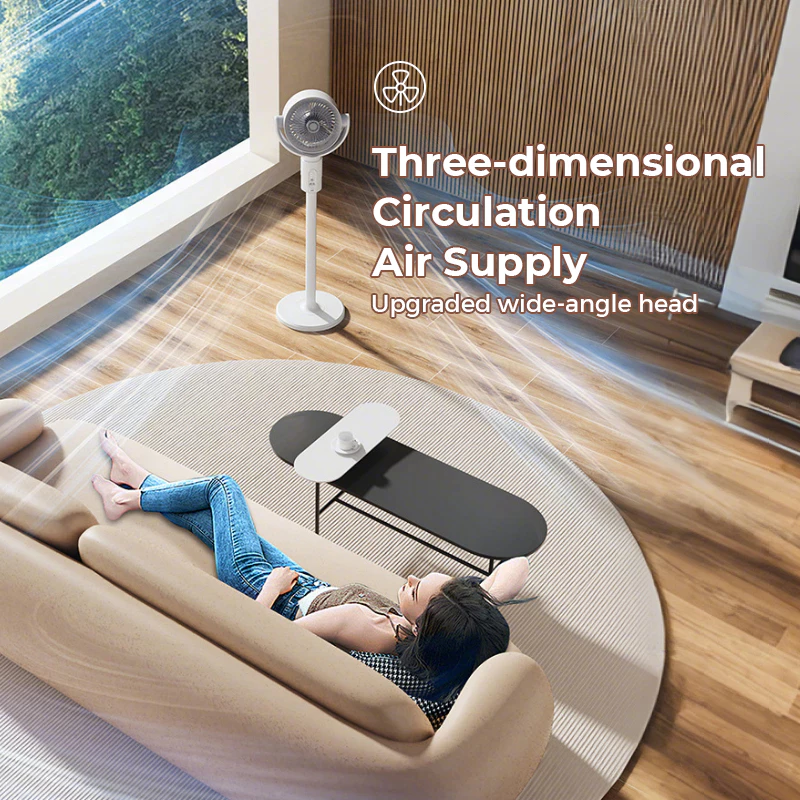 [5-year warranty ] Rotatable Charging fan Retractable Remote control ...