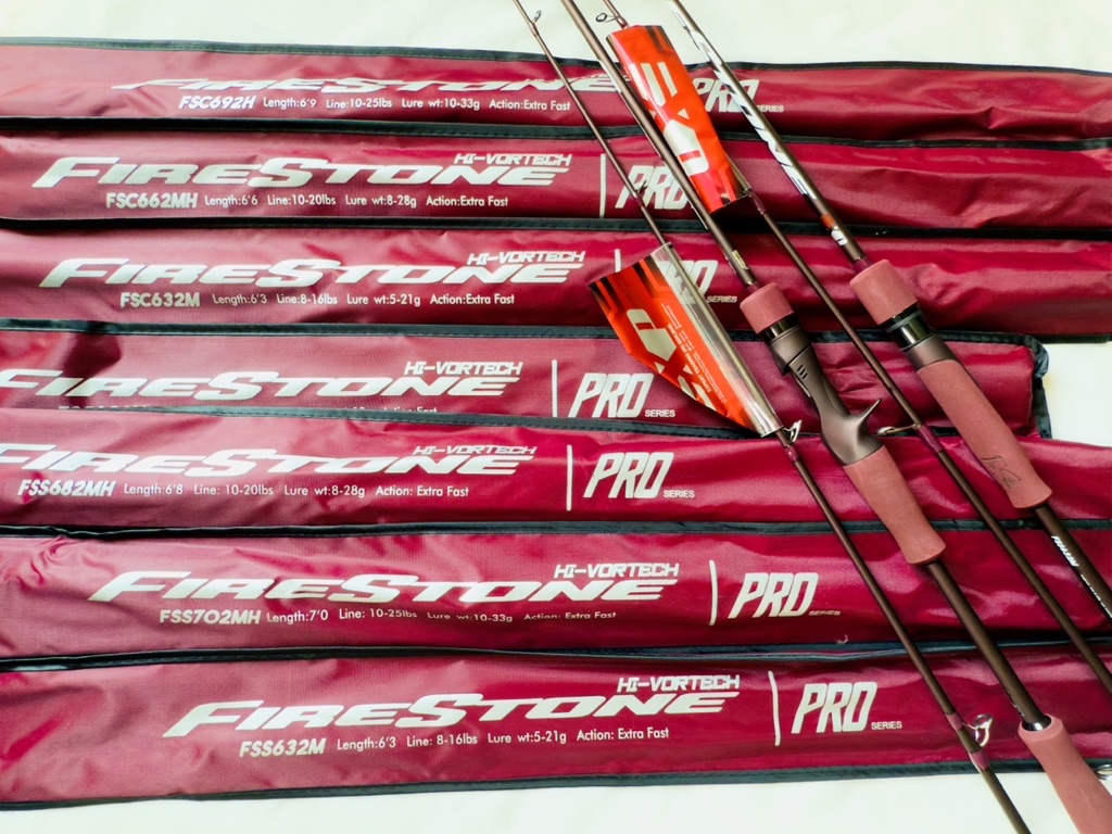 EXP FIRESTONE FISHING ROD LATEST PREMIUM SPINNING/ BAITCASTING FISHING ...
