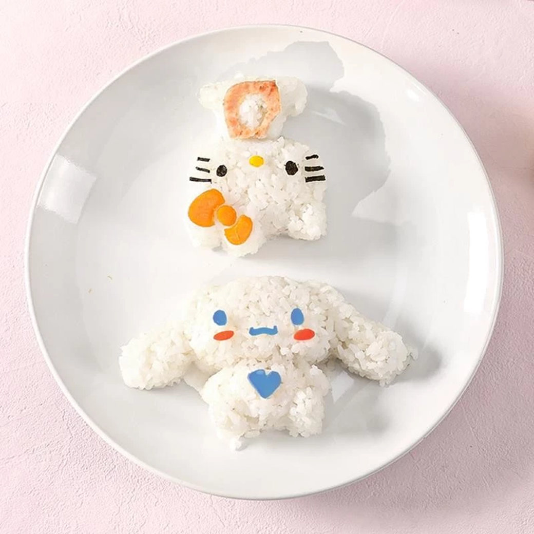 Sanrio Cinnamoroll Hello Kitty Cute Rice Ball Maker Bento Mold三丽鸥Hello ...