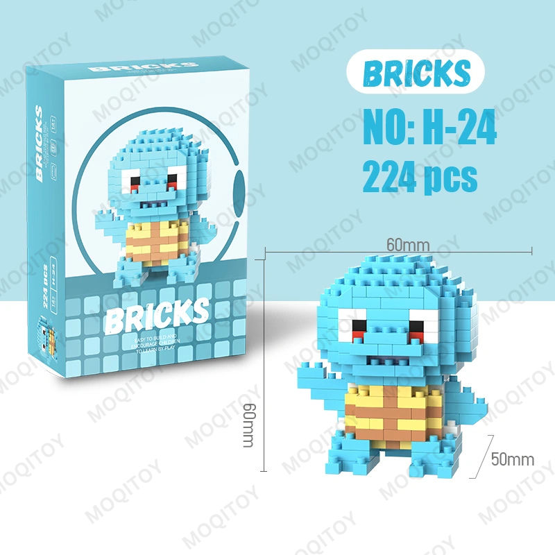 DMXC Anime nano brick 12 design Pokemon Characters brick building block ...