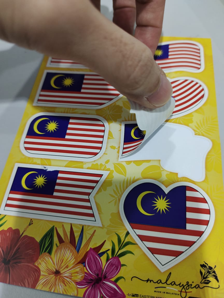 Merdeka Sticker Malaysia Flag State Flag Of Malaysia School Stationery ...
