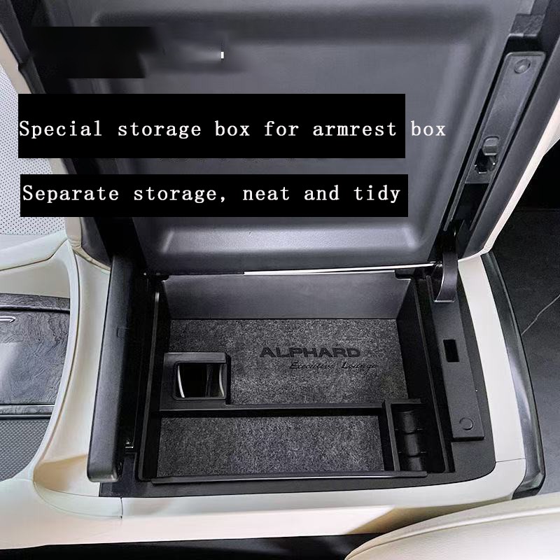 Car Central Armrest Storage Box for Toyota Alphard Vellfire 2015-2022 ...