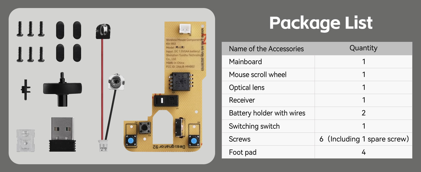 Bambu Lab Wireless Mouse DIY Kit MH002 Hardware 3D Printed Model for P1 ...