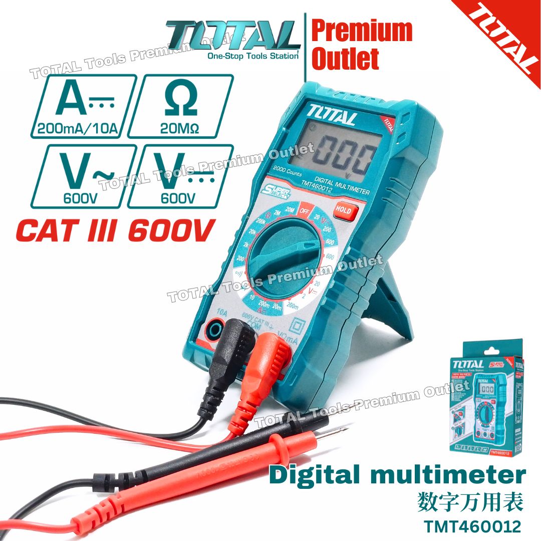 TOTAL Tools 2000 counts LCD Display Digital multimeter 数字万用表 ...